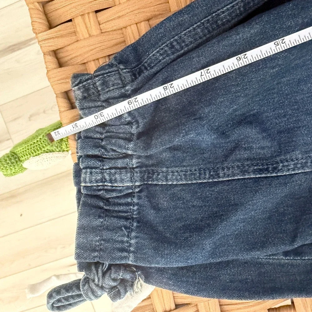 Free People We The Free Match Point Denim Jumpsuit Dark Wash XS‎ Overalls Boho
